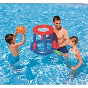 Safeway H20GO Pool Inflatable Play Basketball + Ring Toss Center Game Age 3+ New